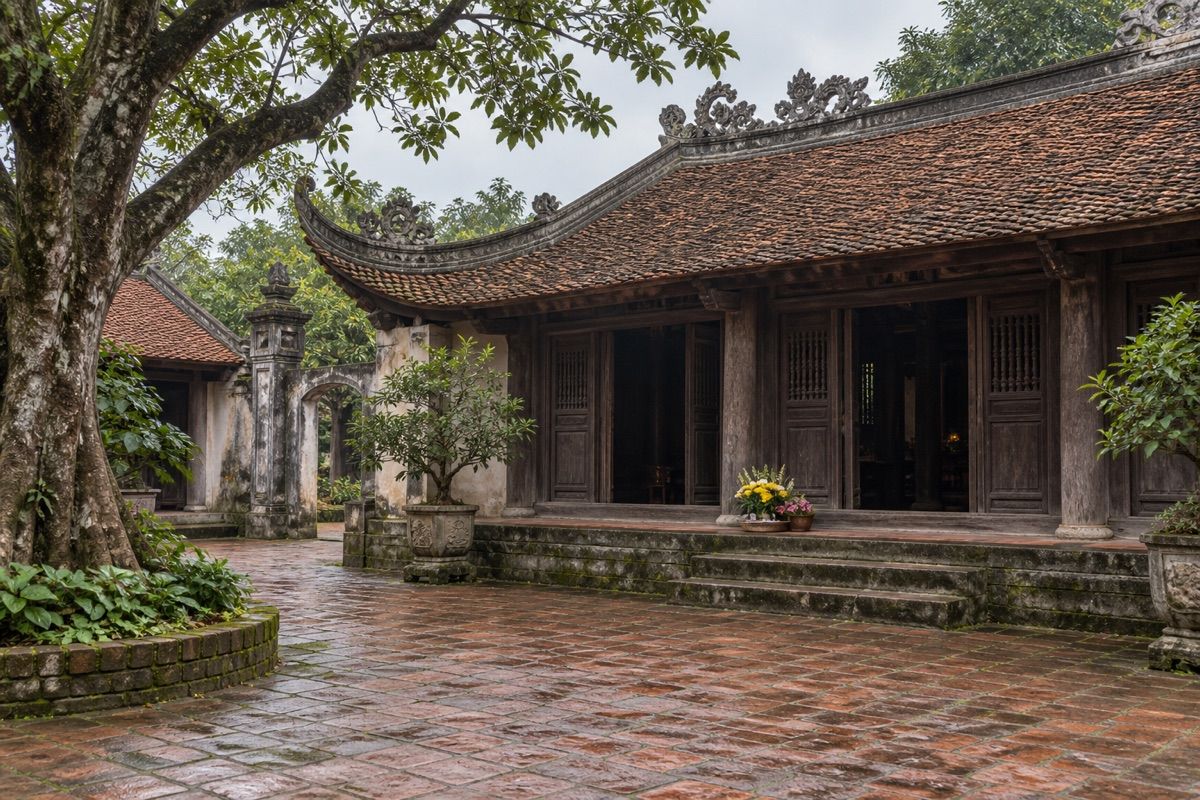 Không gian kiến trúc đền phủ truyền thống ở đồng bằng Bắc Bộ