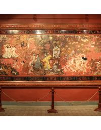 Tranh sơn mài phong cảnh làng quê 40x60cm