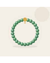Vòng tay phong thủy mệnh Mộc - aventurine xanh